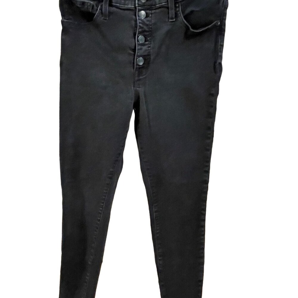 J.Crew Mercantile Black Button Fly Skinny Jeans Sz 31
